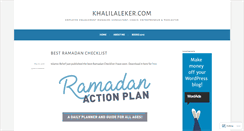 Desktop Screenshot of khalilaleker.com